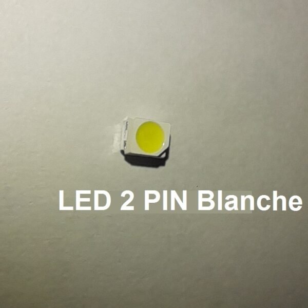 LED 2 PIN BLANCHE